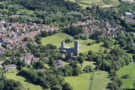 Wymondham Abbey in Norfolk - aerial | Aerial images, Aerial, Norfolk