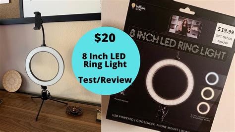 Hobby Lobby Brilliant Ideas Inch Led Ring Light Test Review Youtube