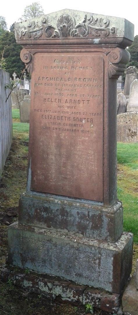 Elizabeth Lizzie Brown Souter Find A Grave Memorial