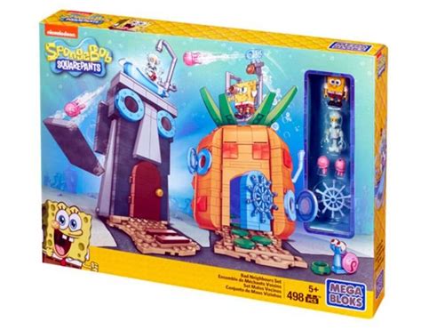 KLOCKI MEGA BLOKS FIGURKI SPONGEBOB SĄSIEDZTWO 498 LICENCJE