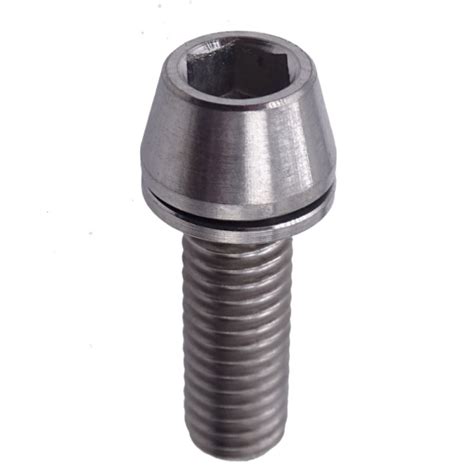 Titanium Chc Tapered Head Stem Screw With Washer 6x18mm