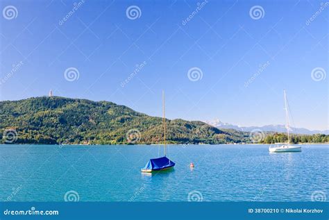 Lake Worthersee Austria Editorial Image Image Of Shore 38700210