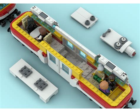 Lego Moc Passenger Train From The Future By Symbioza Rebrickable