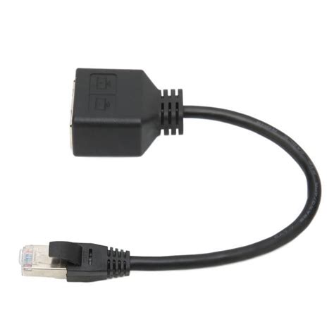 Rallonge De Câble Adaptateur Ethernet Rj45 1 à 2 Ports Adaptateur