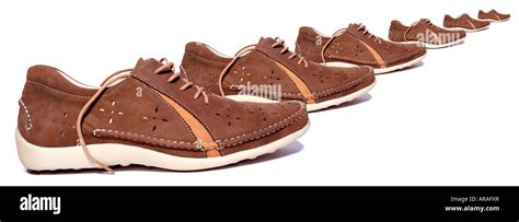Funny Shoes Isolated On White Stock Photo Alamy