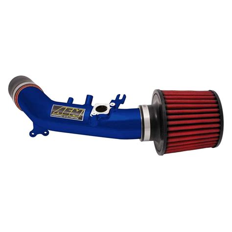 AEM 22 516B Aluminum Blue Short Ram Air Intake System With Red Filter