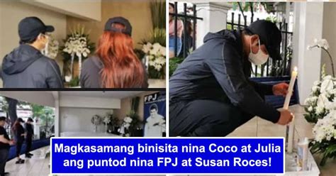 Video Nina Coco Martin At Julia Montes Na Binisita Puntod Nina Fpj At