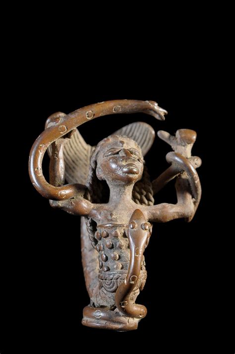 Mami Wata En Bronze Baoule C Te D Ivoire Objet N Galerie