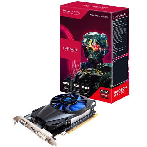 Placa De Vídeo Vga Sapphire Radeon R7 350 2gb Gddr5 128bits R 329 98