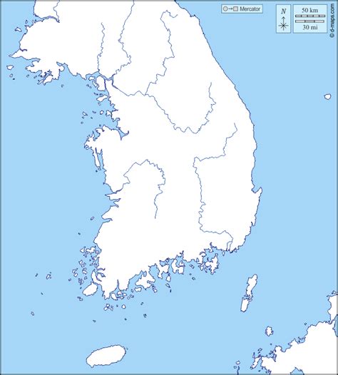 Corea Del Sur Map