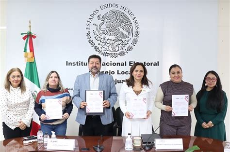 Firma INE Guanajuato e IEEG Plan de Trabajo Conjunto para la Promoción