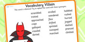 Vocabulary Villain Went Word Mat Teacher Made