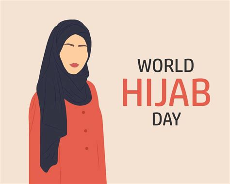 World Hijab Day Female Portrait Vector Illustration 17444975 Vector