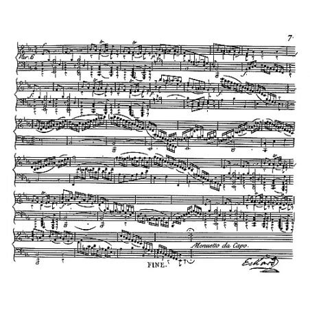 Partition Facsimile Eckard Six Sonates Ire Oeuvre Pour Clavecin Deux