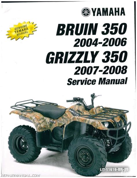 2003 2011 Yamaha YFM350 Bruin Grizzly Auto 4X4 YFM400 Kodiak 4WD