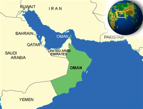 Map of Oman. | - CountryReports