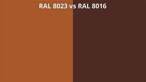 Ral 8023 Vs 8016 Ral Colour Chart Uk