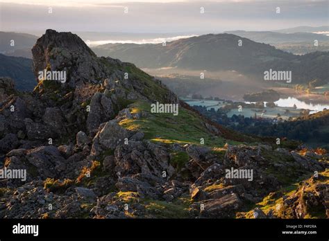 Lion And The Lamb On Helm Crag Cumbria Uk Stock Photo Alamy