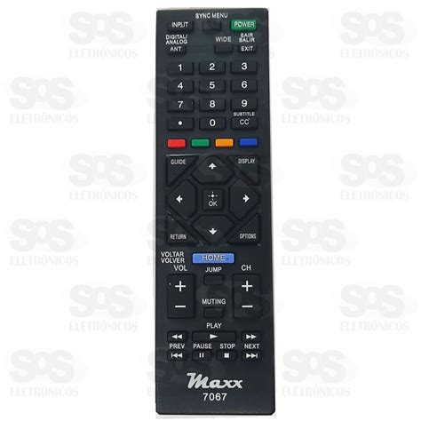 Controle Remoto Sony Maxx 7067