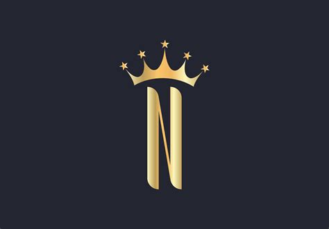 Letter N Crown Logo Design Vector Template 17580919 Vector Art At Vecteezy