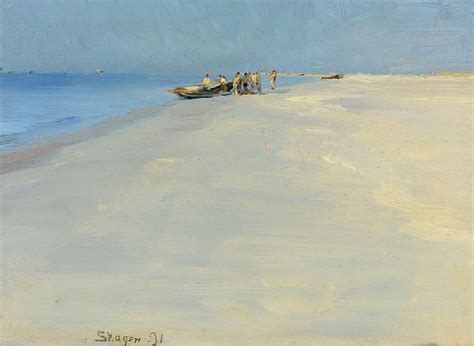 Peder Severin Kroyer Fishermen On The Beach At Skagen 1891 Sothebys