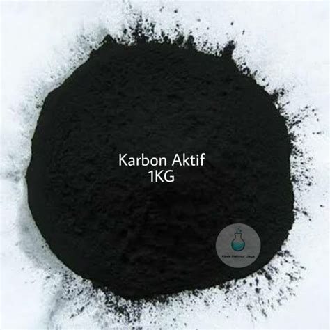 Jual Carbon Active Karbon Aktif Activated Charcoal Powder 1KG