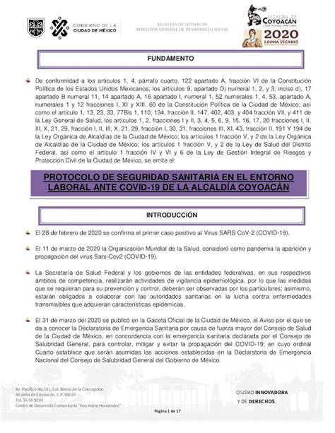 Pdf Protocolo De Seguridad Sanitaria En El Protocolo De