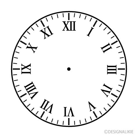 Roman Numeral Clock Face Clip Art Free Png Image｜illustoon