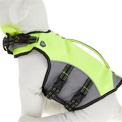 Arcadia Trail High Visibility Life Jacket Yellow Only Natural Pet