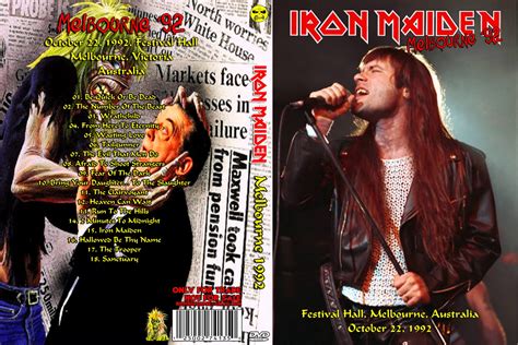 Rc S Bootleg Artwork Iron Maiden Melbourne Australia