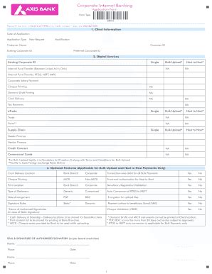 Axis Bank Cib Form Fill Online Printable Fillable Blank Pdffiller