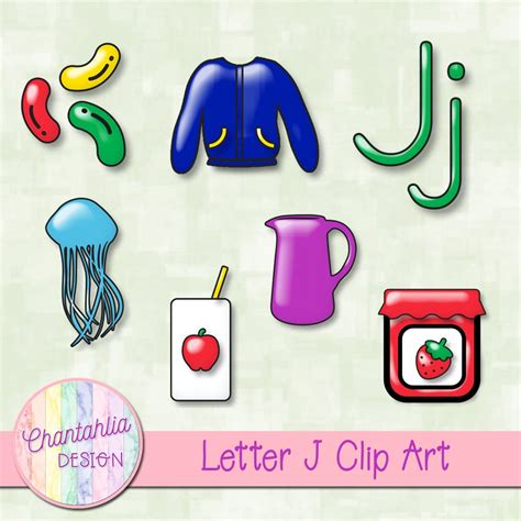 Beginning Sounds Letter J Clip Art - Chantahlia Design