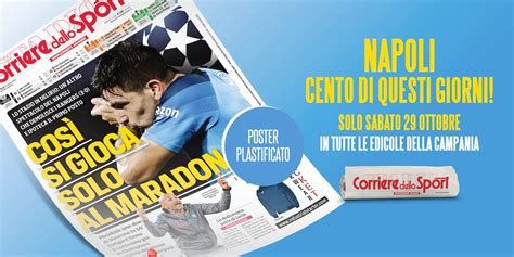 SOLO AL MARADONA Sabato 29 Ottobre Il Poster Plastificato In Edicola