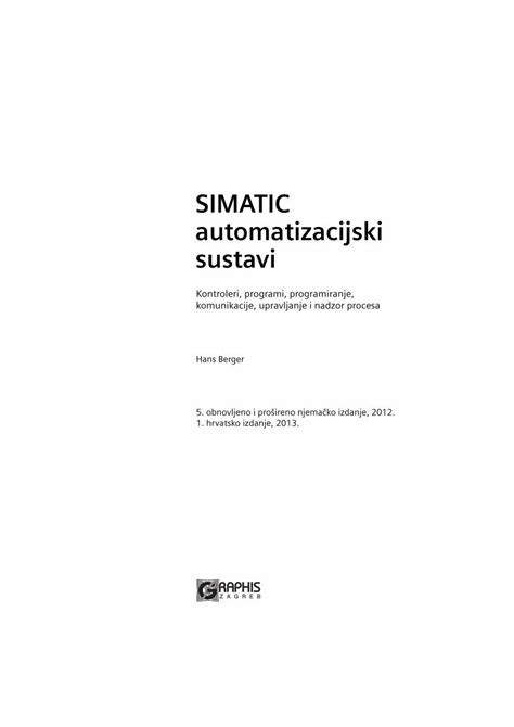 PDF SIMATIC Automatizacijski Sustavi Graphis Hr SIMATIC