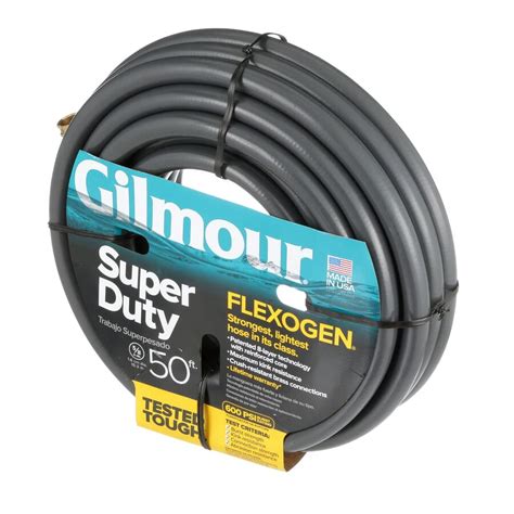 Gilmour Flexogen Kink Proof Flexible Water Garden Hose 58 In X 50 Ft