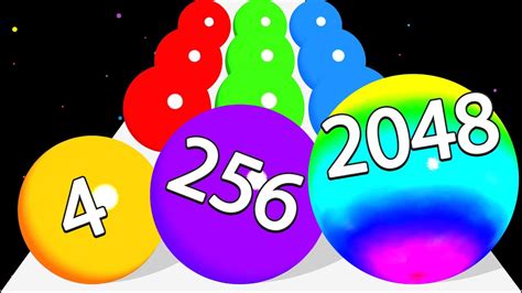 2048 BALL Ball Run 2048 All Level Gameplays YouTube