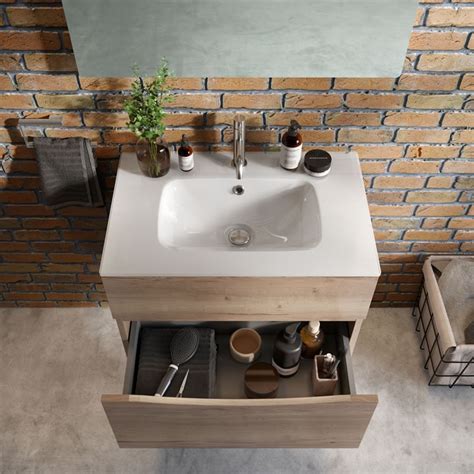 Crosswater Glide II Windsor Oak Vanity Unit Basin Sanctuary Bathrooms