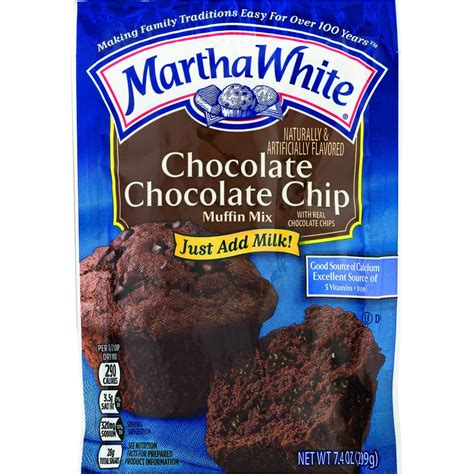 Martha White Muffin Baking Mix Chocolate Chocolate Chip 74 Ounce Pack Of 12