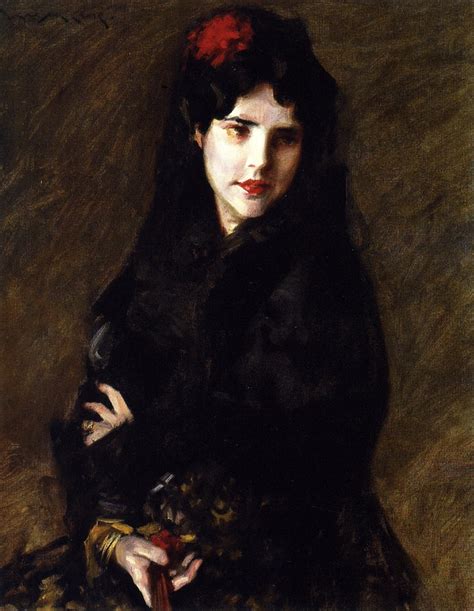 Portrait Of Mrs C Painting William Merritt Chase Oil Paintings