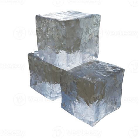 Cubitos De Hielo Realistas 12658469 PNG