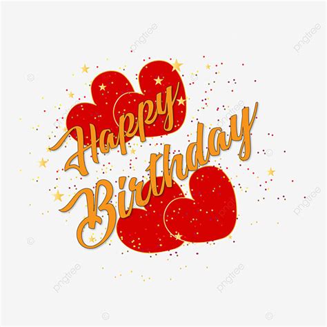 Happy Birthday Text Vector Hd Png Images Decorative Happy Birthday