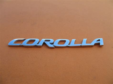 Toyota Corolla Rear Emblem Logo Badge