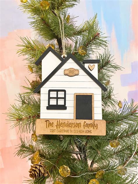 Our First Home Christmas Ornament Personalized Christmas Etsy