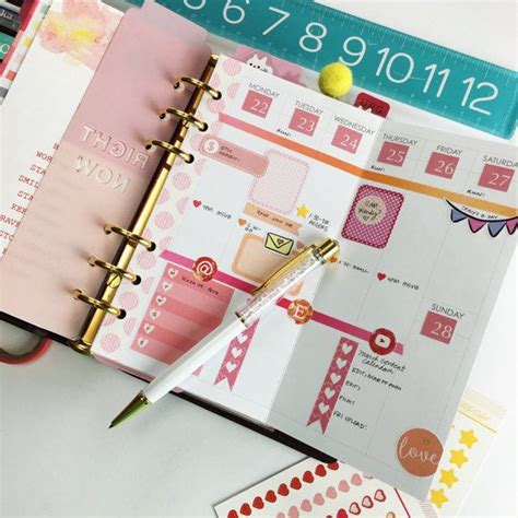 Personal Size Weekly Foldout Planner Insert Agendas Encarts