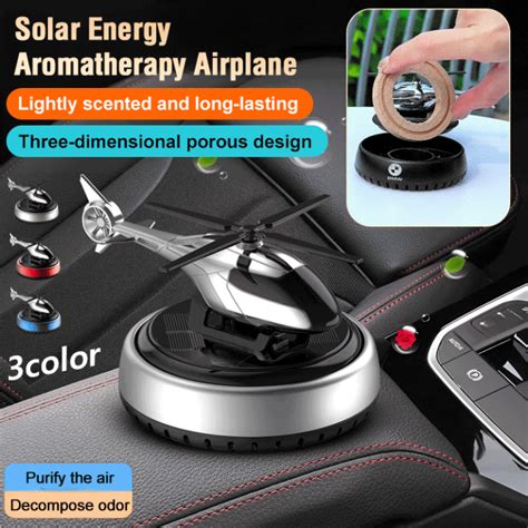 Sunrichh Helicopter Solar Aroma Diffuser Remove Odor Car Aroma Diffuser