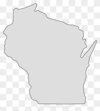 Wisconsin Map Outline Png Shape State Stencil Clip Wisconsin Clip Art