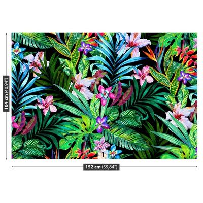 Papier Peint Decoratif Fleurs Tropicales Tulup Fr