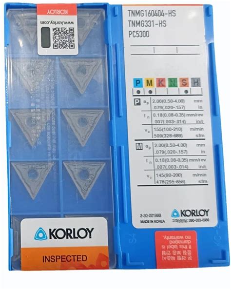 Korloy Carbide TNMG 160404 HS PC5300 For Industrial At Rs 145 In Pune