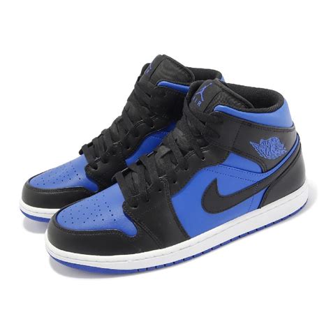 Nike 耐吉 Air Jordan 1 Mid Royal Blue 男鞋 藍 黑 Aj1 休閒鞋 Dq8426 042 Pchome