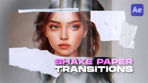 Shake Paper After Effects Video Transitions Youtube